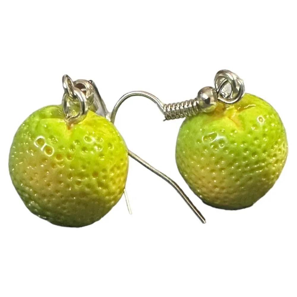 Green orange women's earrings/ kids